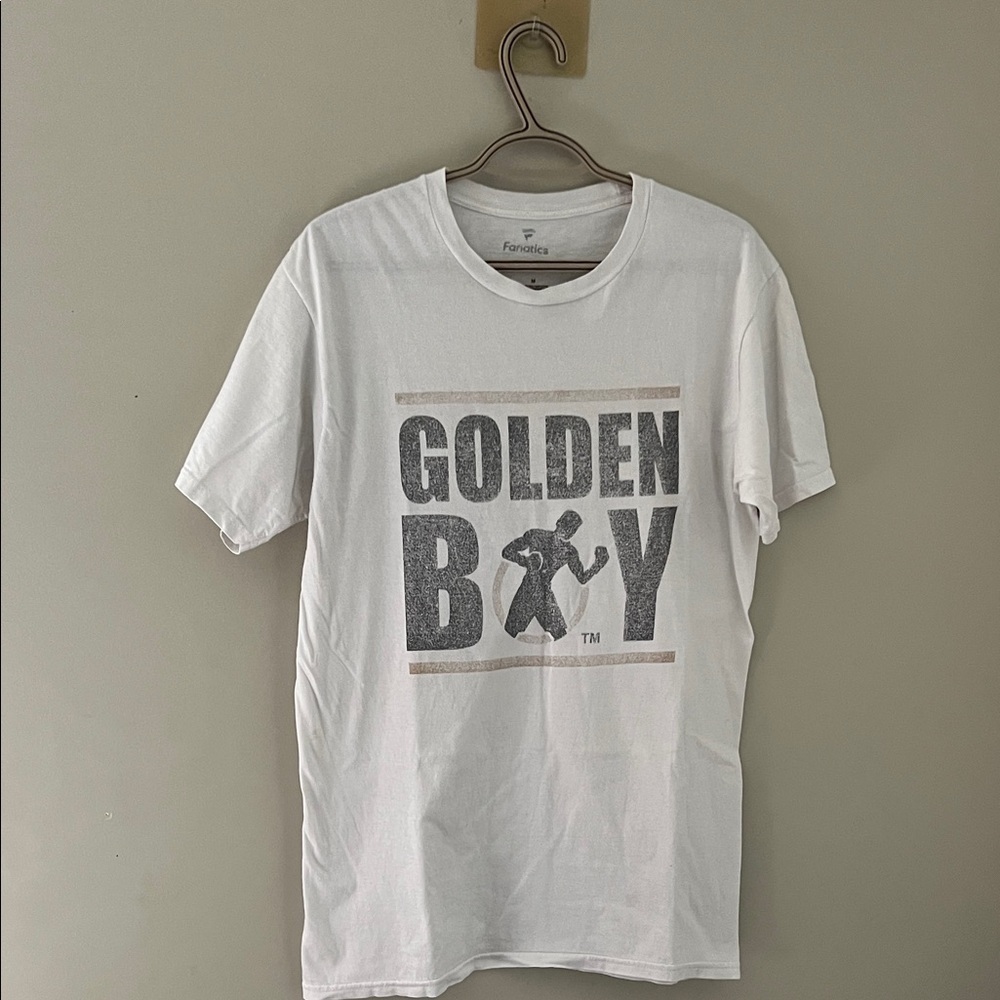 Fanatics Golden Boy Boxing Graphic T Shirt White Medium